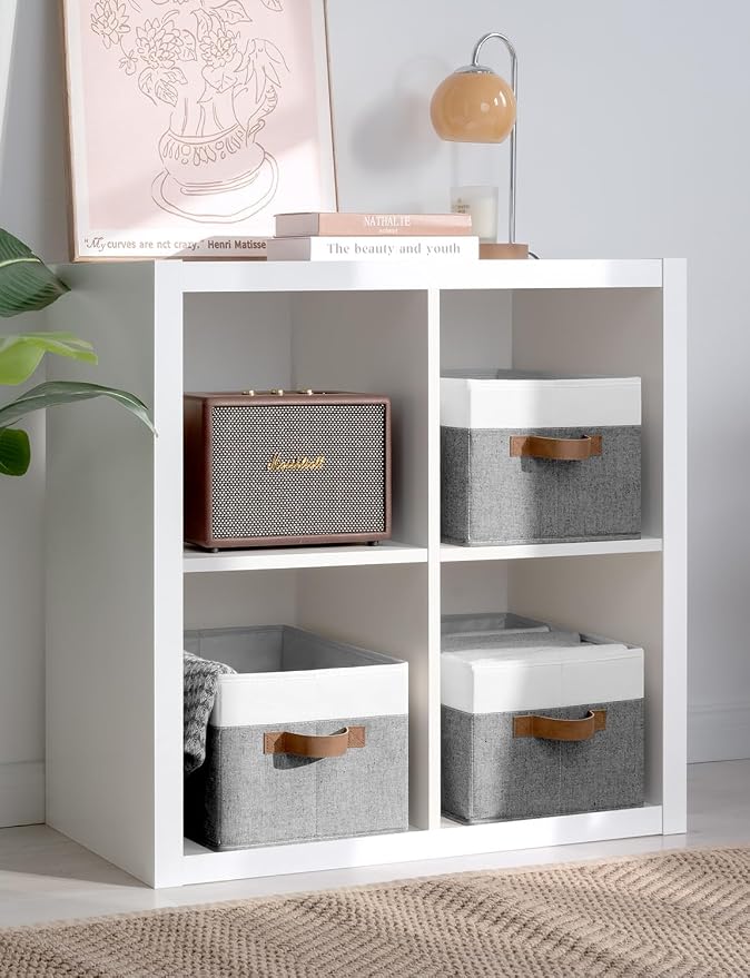 StorageWorks Storage Baskets for Shelves, Foldable Fabric Closet Storage Bins - Image 6