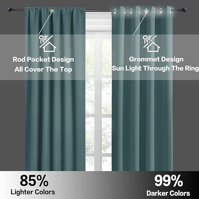 RYB HOME Short Curtains for Window - Image 5