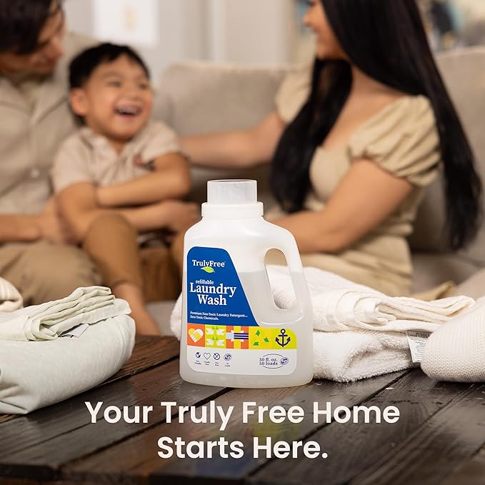 TRULY FREE - Laundry Detergent for Sensitive Skin + Signature Scent Fabric - Image 9