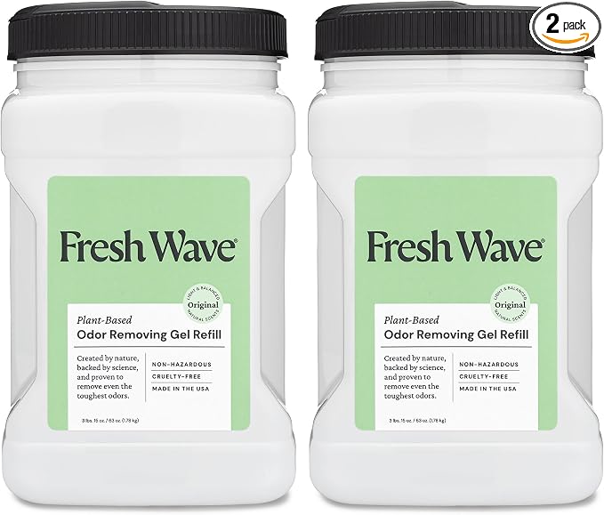 Fresh Wave Odor Removing Gel Refill, 63 oz., Natural Plant-Based Odor Eliminator by FreshWave