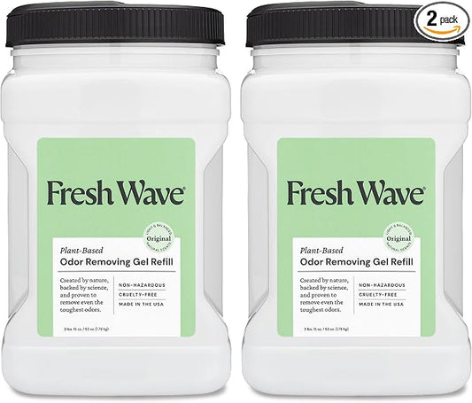 Fresh Wave Odor Removing Gel Refill, 63 oz., Natural Plant-Based Odor Eliminator by FreshWave