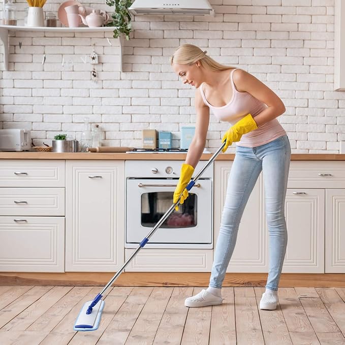 18" Professional Microfiber Mop Floor Cleaning System, Flat Mop - Image 7