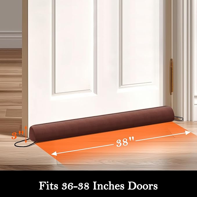 Sunolga 38" Door Draft Stopper Blocks Hot and Cold Air - Image 2