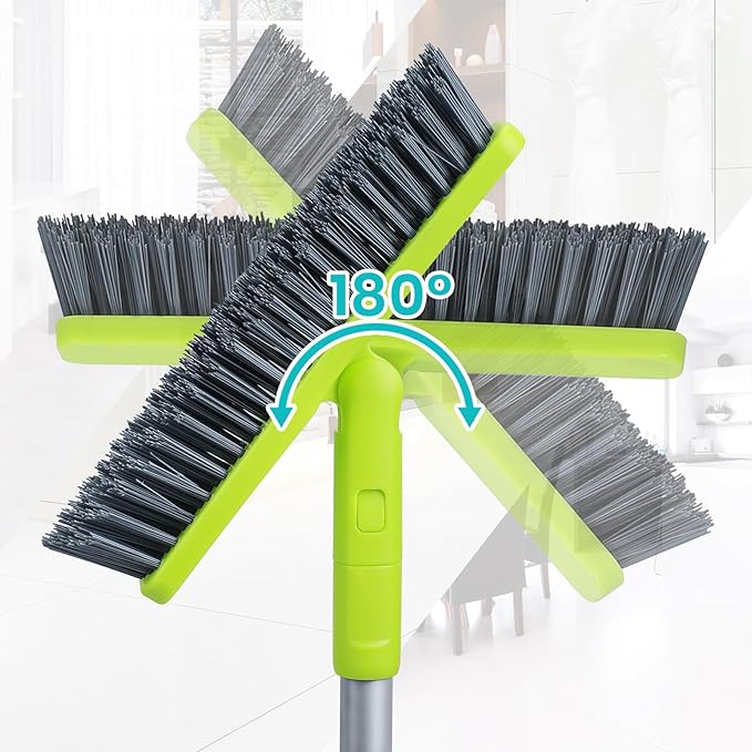 Grout Cleaner Brush with Long Handle, Floor Scrub Brush - Image 3