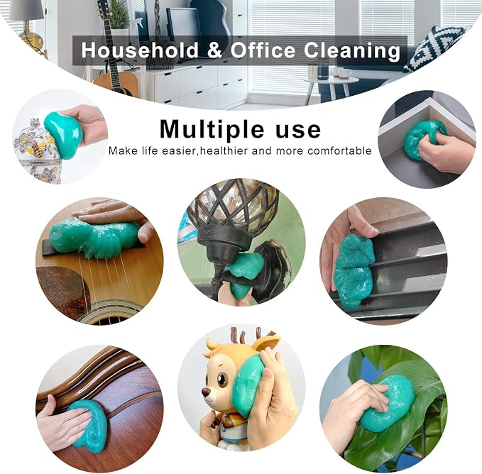 ASFSKY Keyboard Cleaning Gel Keyboard Cleaner Adheres to Dust and Debris in The - Image 8