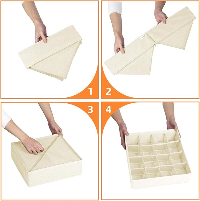 Criusia 6 Pcs Drawer Organizer Clothes - Image 7