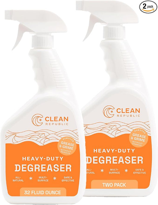 Clean Republic Heavy-Duty Degreaser, Stove Tops, and More, 32 Fluid Ounce Bottle by CleanRepublic