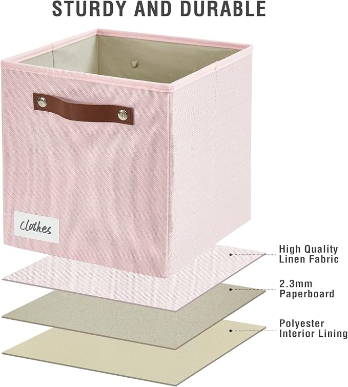 Collapsible Fabric Storage Cube Bins - Image 5