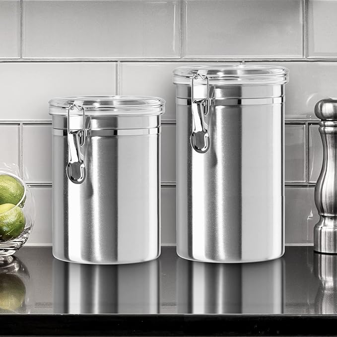 Oggi Stainless Steel Kitchen Canister 62 fl oz - Image 2