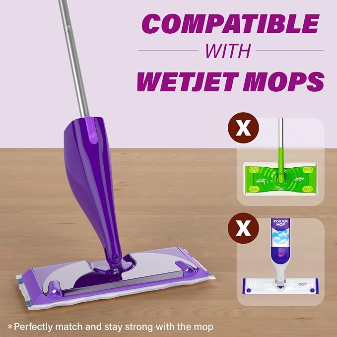 Wetjet Pads Refills, Absorbent for Household Cleaning & Suit All Multi-Surface - Image 2