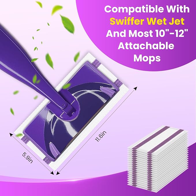 Disposable Wet Pads Refill for Swiffer WetJet Mop, Living Room Cleaning - Image 3