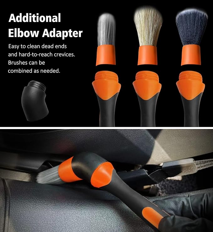 YeewayVeh 3pcs Car Detailing Brush Set - Image 6