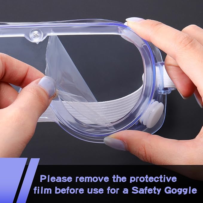 Yunsailing Protective Safety Goggles Lab Over Glasses Clear Anti Fog Eye - Image 4