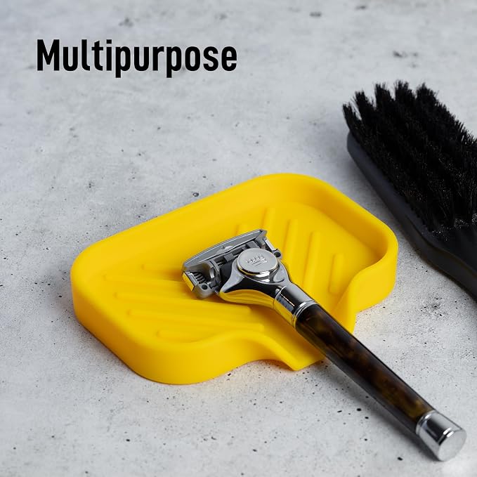Zulay Kitchen Small Silicone Sponge Holder – Space-Saving Sink Organizer Tray - Image 5
