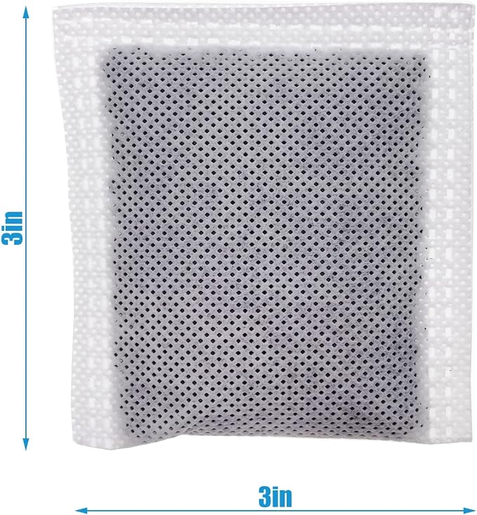 4 Pack Compact Activated Charcoal Odor Absorbing Filter Smaller Refill - Image 4