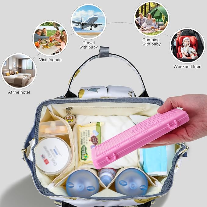 Baby Bottle Drying Rack -Travel Baby Bottle Drying Rack Set, Cleaner Kit - Image 7
