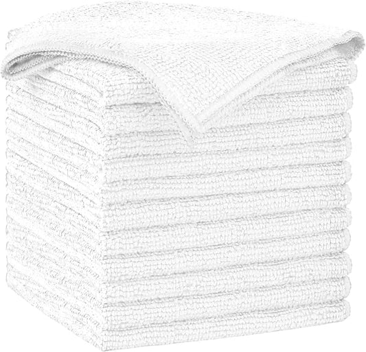 AIDEA Microfiber Cleaning Cloth-12PK, Soft Microfiber Towels by AIDEAHOME