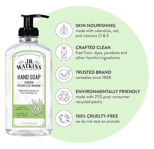 J.R. Watkins Gel Hand Soap, Scented Liquid Hand Wash - Image 2