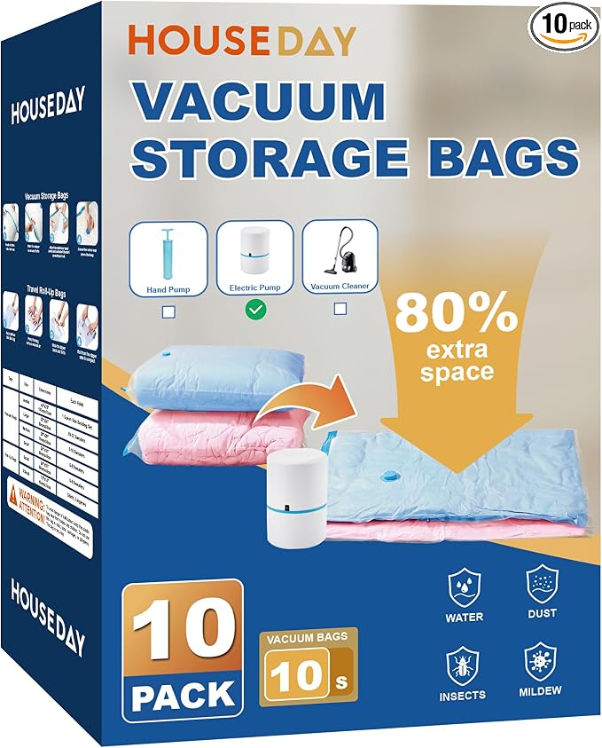 HOUSE DAY 10 Small Vacuum Seal Bags by HOUSEDAY