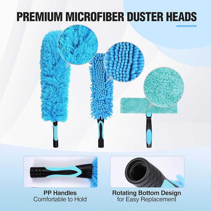 Lineslife Cobweb Duster, Washable Cleaning Duster Kit - Image 4