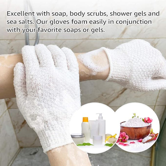 Evridwear Exfoliating Dual Texture Bath Gloves - Image 2
