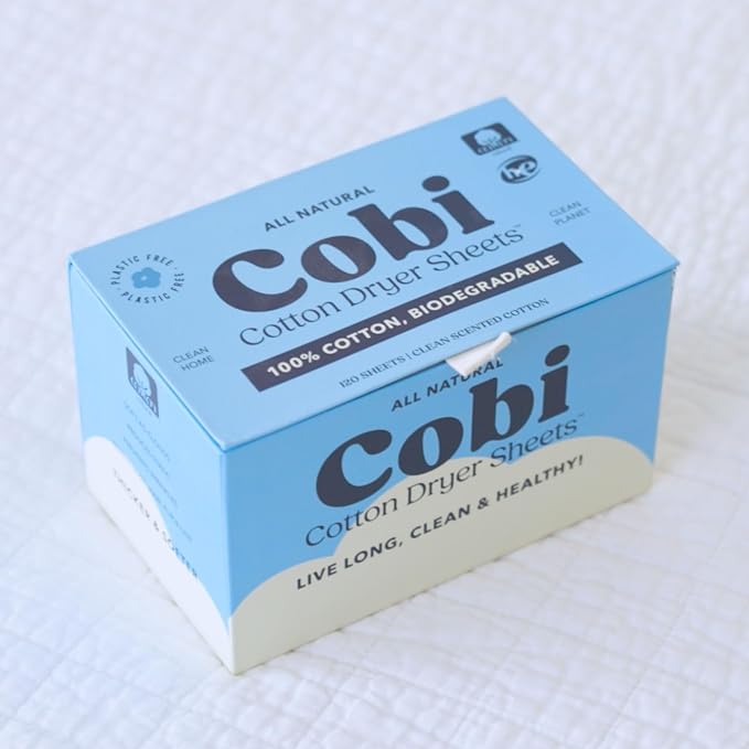 Cobi Biodegradable Non-Toxic Dryer Sheets – Naturally Scented Cotton Dryer - Image 8