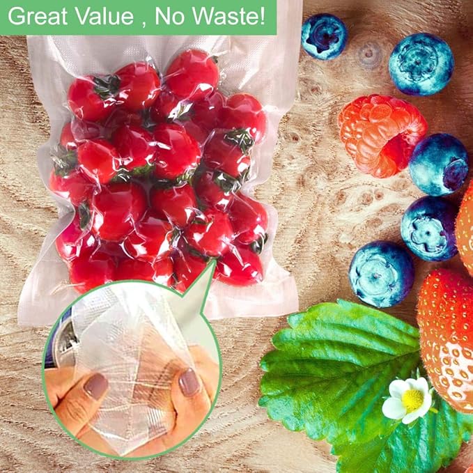 O2frepak 200 Quart Size 8" x 12" Vacuum Sealer Bags - Image 5