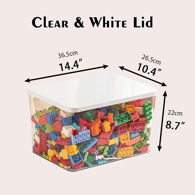 Clear plastic storage bins - Image 3