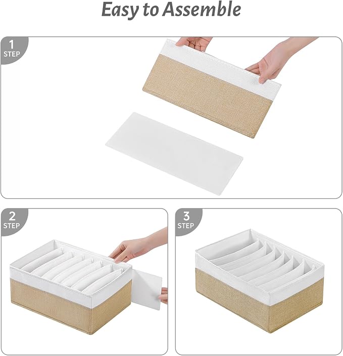 4 Packs T-shirt Drawer Organizers