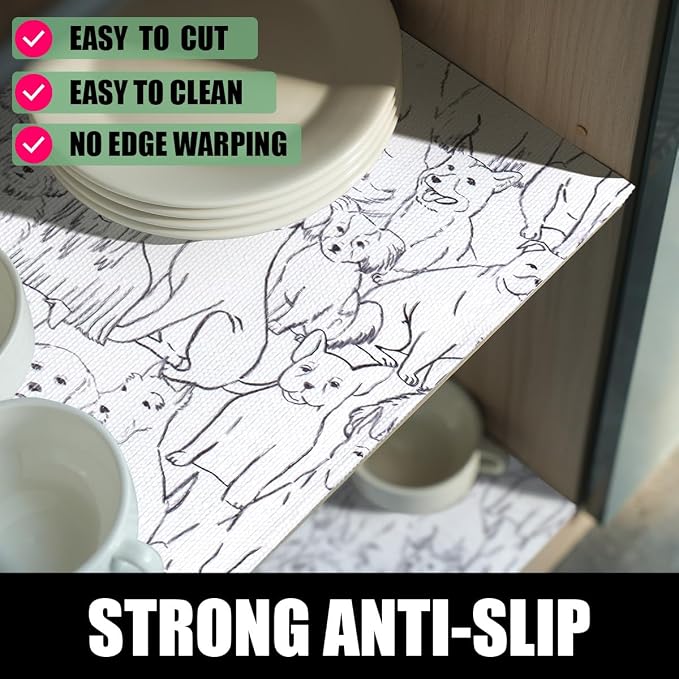 Animal Shelf and Drawer Liner for Cabinets, 12IN x 20FT Non-Adhesive and Strong - Image 3