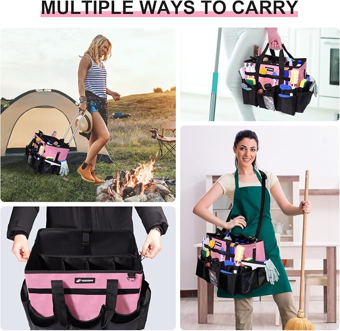 Large Rolling Cleaning Caddy Bag - Image 6