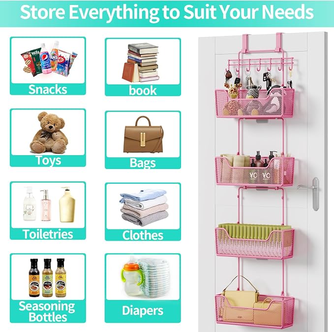 HapiRm Over Door Organizer Storage - Image 7