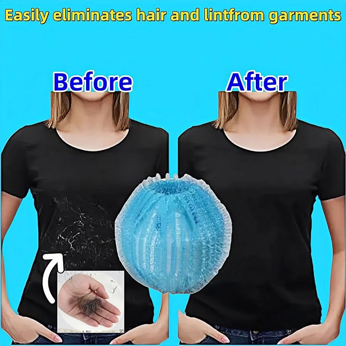 12 PCS Pet Hair Remover for Laundry & Dryer, Reusable Laundry Lint Catcher - Image 3