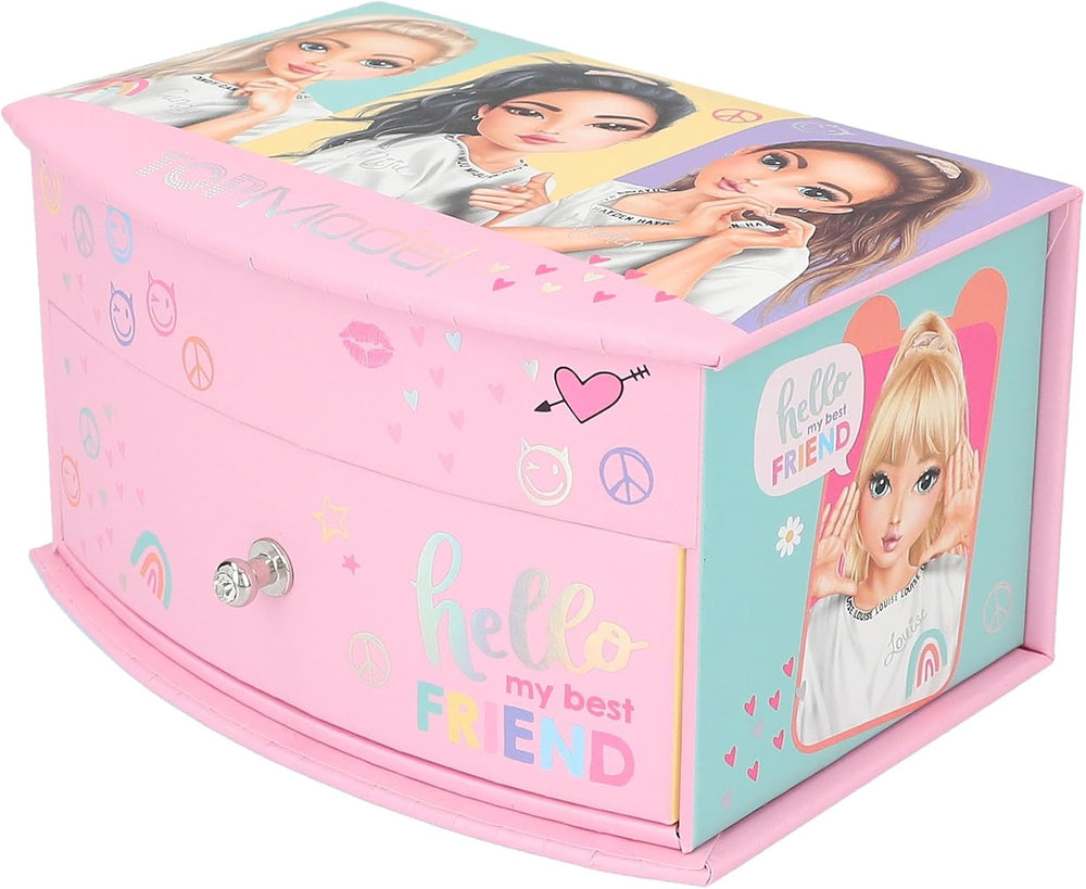 Depesche 12719 TOPModel Snap Shots - Small Jewellery Box in Pink with Mannequ...