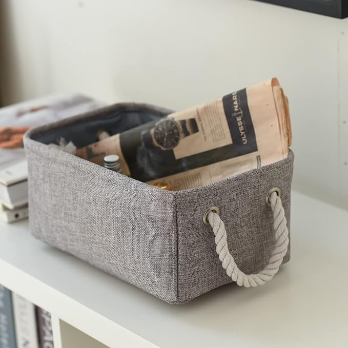Small Fabric Storage Baskets, Foldable Gift Baskets - Image 5