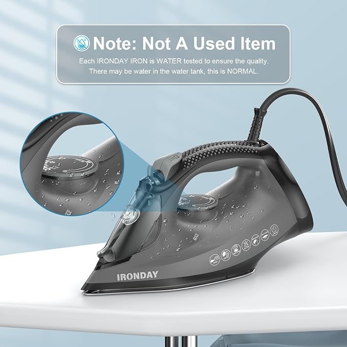 Steam Iron for Clothes, 1800W - Image 8