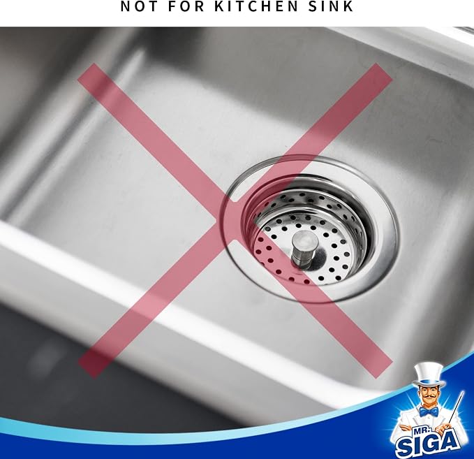 MR.SIGA Bathroom Sink Strainer, Bathtub Lavatory Sink Drain Strainer Hair - Image 5