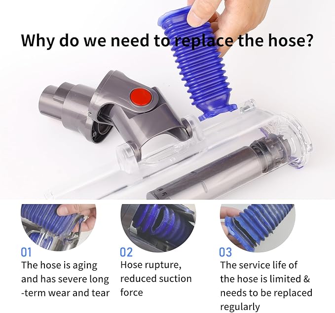 2 Pack Vacuum Lower Duct Hose Kit Compatible - Image 5