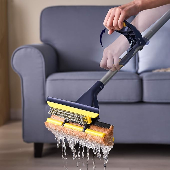 Yocada Sponge Mop Home Commercial Use Tile Floor Bathroom Garage Cleaning Total - Image 6