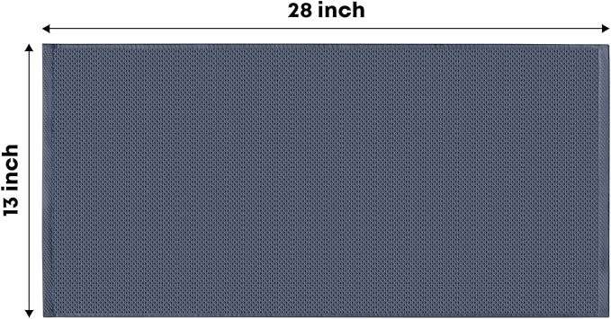 Artoid Mode 100% Cotton White Dark Grey Waffle Weave Kitchen Dish Cloths - Image 6