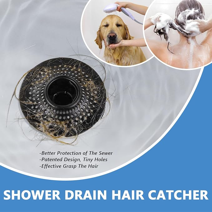 MFTEK Drain Hair Catcher Tub Drain Protector, Stainless Steel Bathtub Shower - Image 5