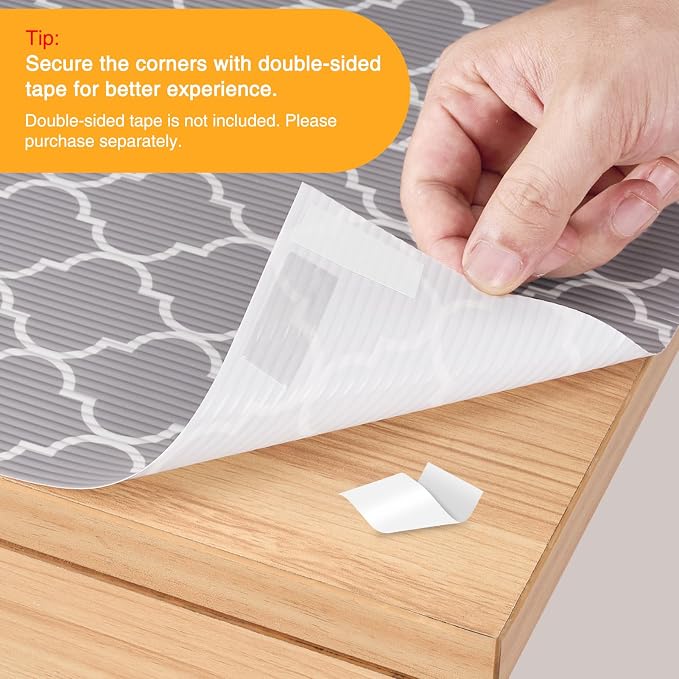 Glotoch 2 Rolls Shelf Liners for Kitchen Cabinets 12”x 20ft, Non Slip Drawer - Image 5