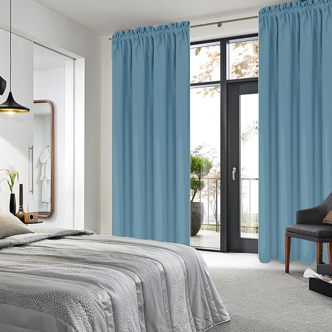 DWCN Blackout Curtains for Living Room Thermal Insulated, Energy Saving & Noise - Image 2