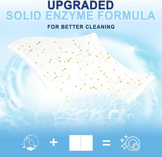 Upgraded Eco Dishwasher Detergent Sheets Up To 32 Loads, Unscented Plastic Free - Image 2