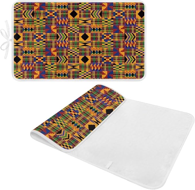 Ironing Mat Pad for Table Portable Travel Iron Blanket African Print Ironing - Image 2