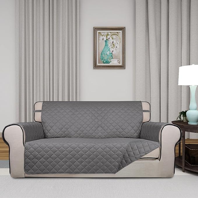 PureFit Reversible Quilted Sofa Cover, Water Resistant Slipcover Furniture - Image 2