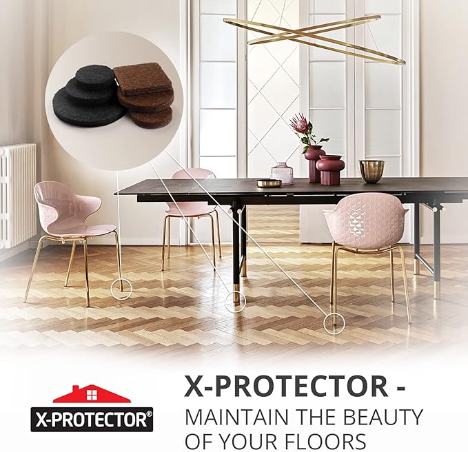 235 pcs Felt Furniture Pads Brown & Black X-Protector! Huge Quantity of - Image 6