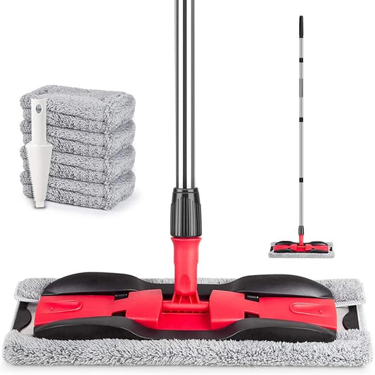 MEXERRIS Microfiber Mops for Hardwood Laminate Tile Floor Cleaning: Stainless by MEXERRIS