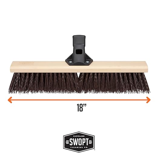 SWOPT 18" Premium Rough Surface Push Broom Head - Image 6