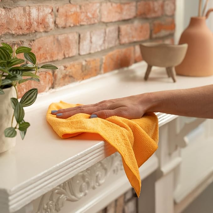 S&T INC. 150 Pack Microfiber Cleaning Cloth, Bulk Towels - Image 8